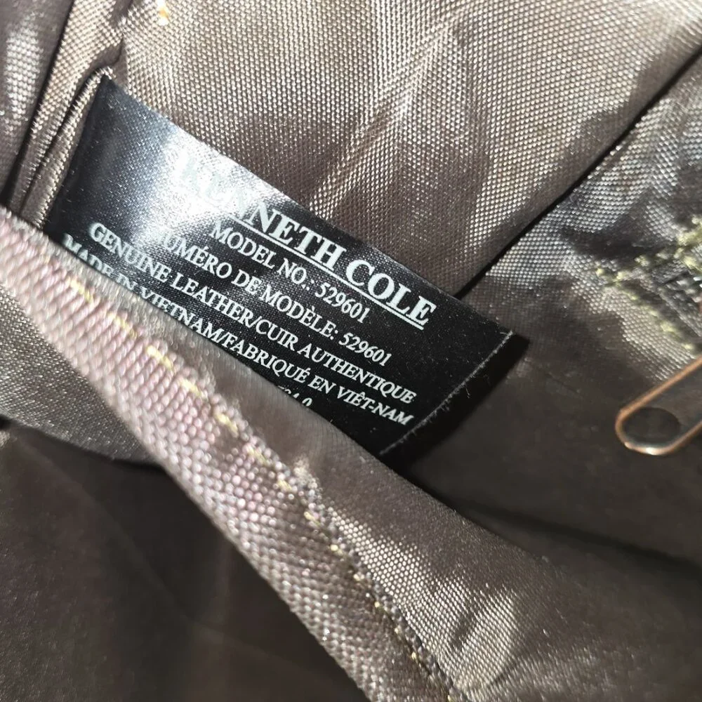 Kenneth Cole Reaction Genuine Leather Laptop Bag Brown Briefcase